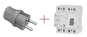Ein einziger Stecker + Elektrischer Leckstromrelais